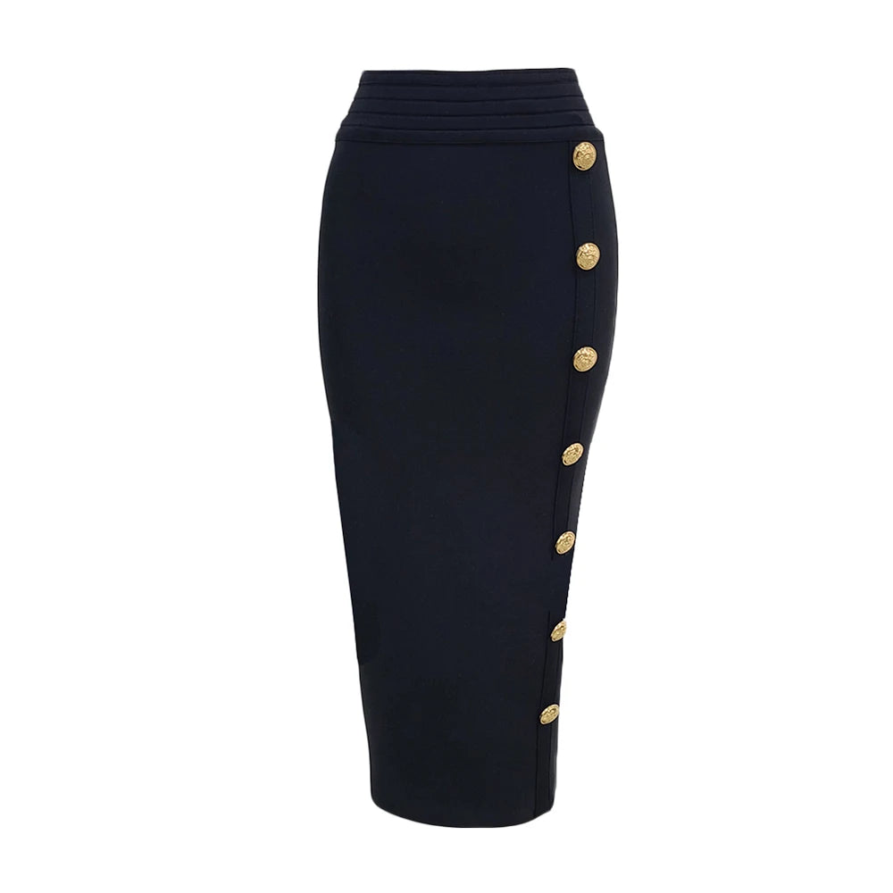 Miss Buttons Pencil Skirt