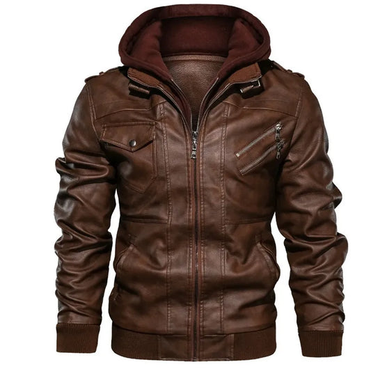 Brown Motorcycle Leather Jacket