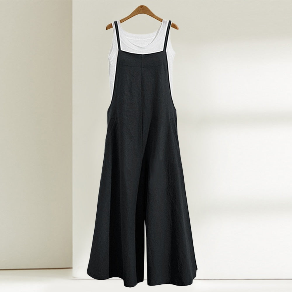 Solid Overall Dungaree Overall Jumpsuit