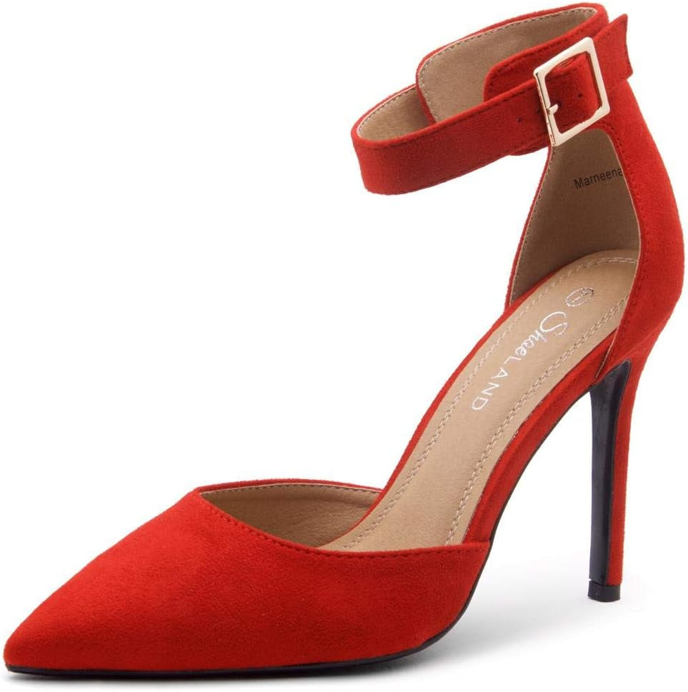 Marneena-2 Women'S Suede High Heel with Lightly Pointed Toe Dress Pump Comfortable Work Shoes