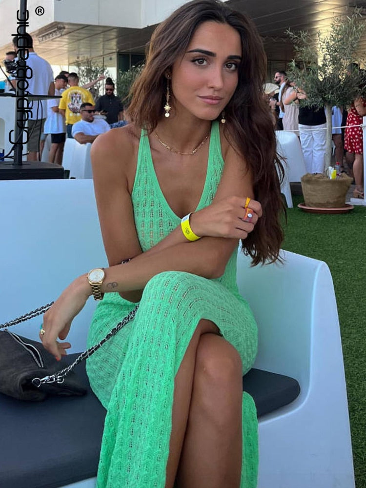 Kiwi Mesh Dress